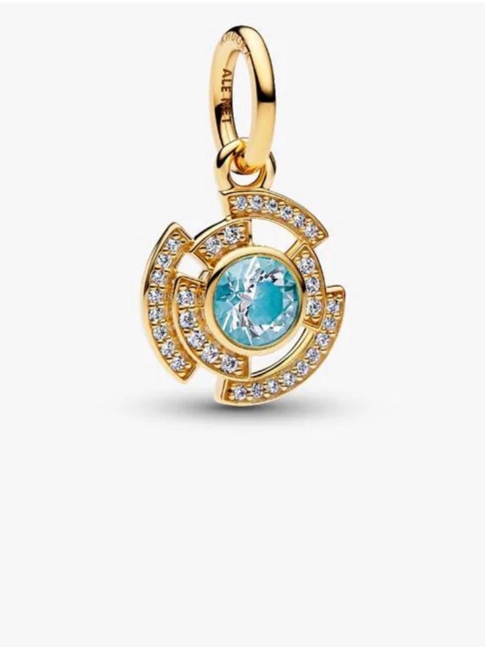 Pandora Marvel Iron Man Arc Reactor Dangle Charm Gold Plated